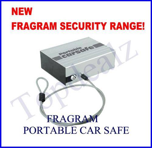 Fragram Portable Safe with a Key Lock and Locking Security Cable