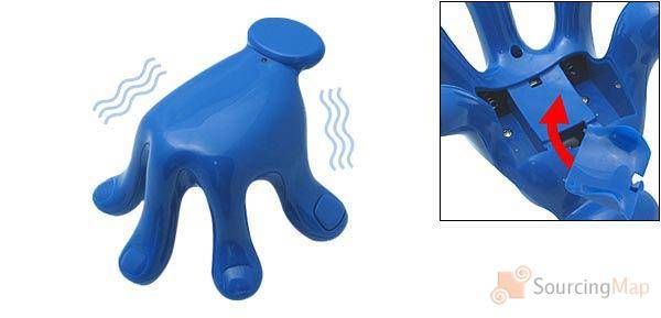 Lovely Lucky Hand Body Vibrating Massage Beauty Massager Blue