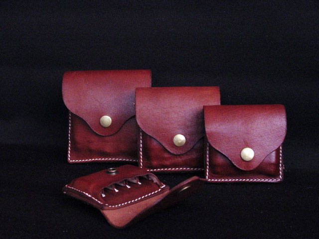 Handmade Leather Ammunition Pouches 5 Rounds