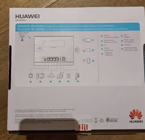 Huawei B315 LTE 4G Router - MINT AND COMPLETE IN BOX ACCESSORIES STILL SEALED.