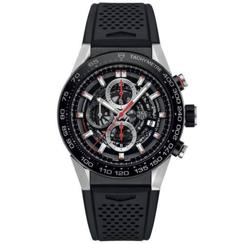 TAG HEUER CARRERA CALIBER HEUER 01 SKELETON 45MM MENS WATCH