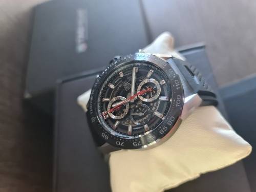 TAG HEUER CARRERA CALIBER HEUER 01 SKELETON 45MM MENS WATCH