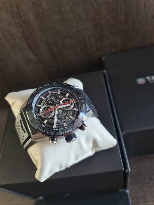 TAG HEUER CARRERA CALIBER HEUER 01 SKELETON 45MM MENS WATCH