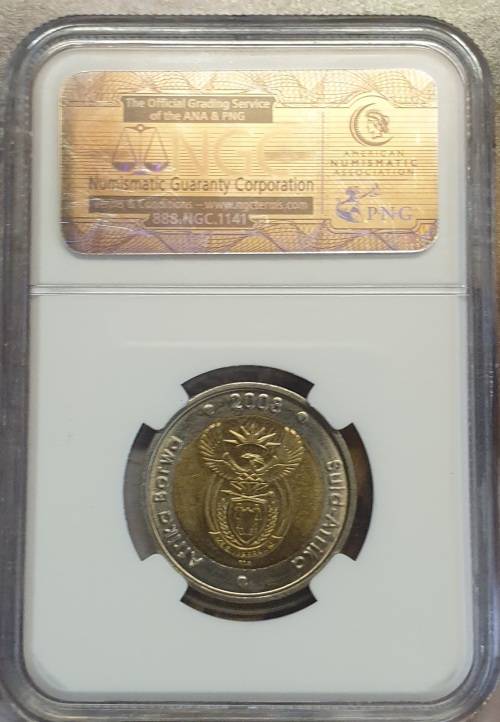 NGC Graded MS 63 Mandela 90th Birthday Coin PLUS The Madiba Legacy Series Comic No.4 as new conditon