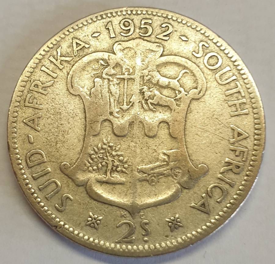 1952 Silver Two Shillings as per images !!!
