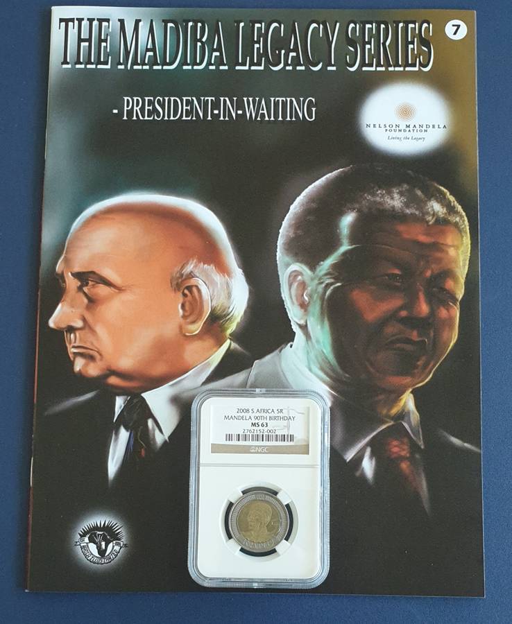 NGC Graded MS 63 Mandela 90th Birthday R5 Plus Madiba Legacy Series Comic Book No.7