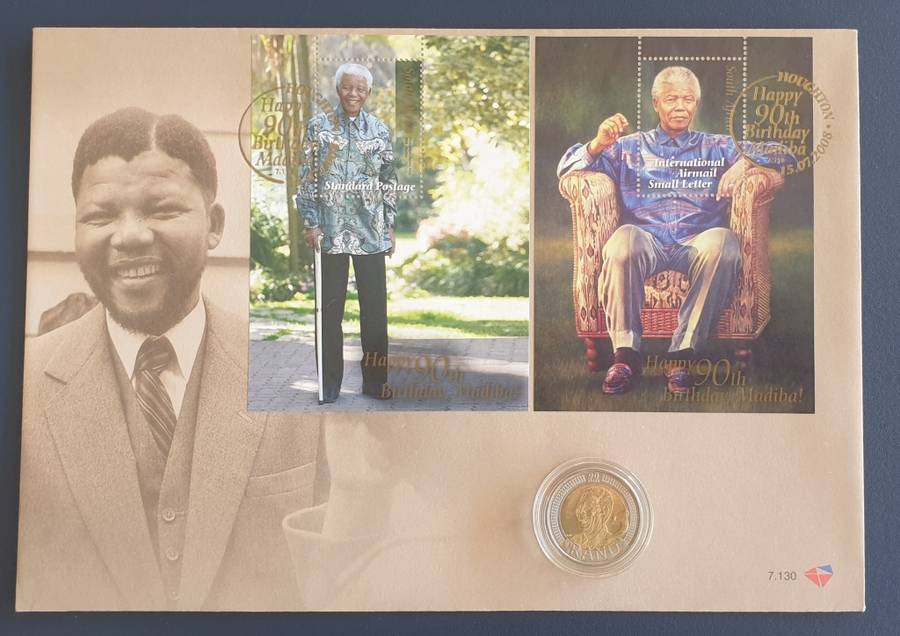 Mandela 2008 Five Rand in Capsule Plus a 7.1 FDC as per images !!