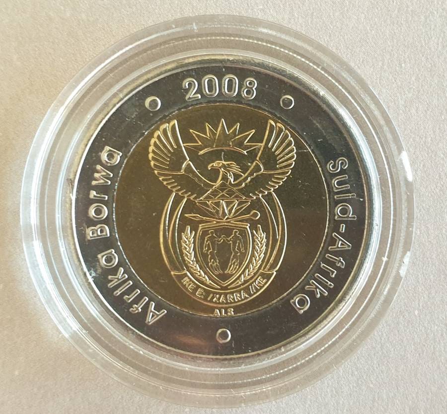 Mandela 2008 Five Rand in Capsule Plus a 7.1 FDC as per images !!