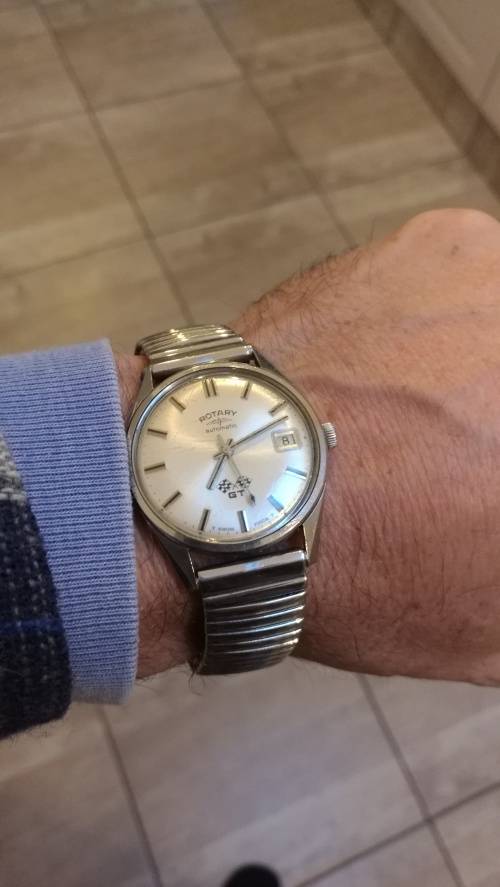 ###  R1 No reserve - 1960's Rotary Automatic GT Swiss watch pre owned not keeping time though  ###