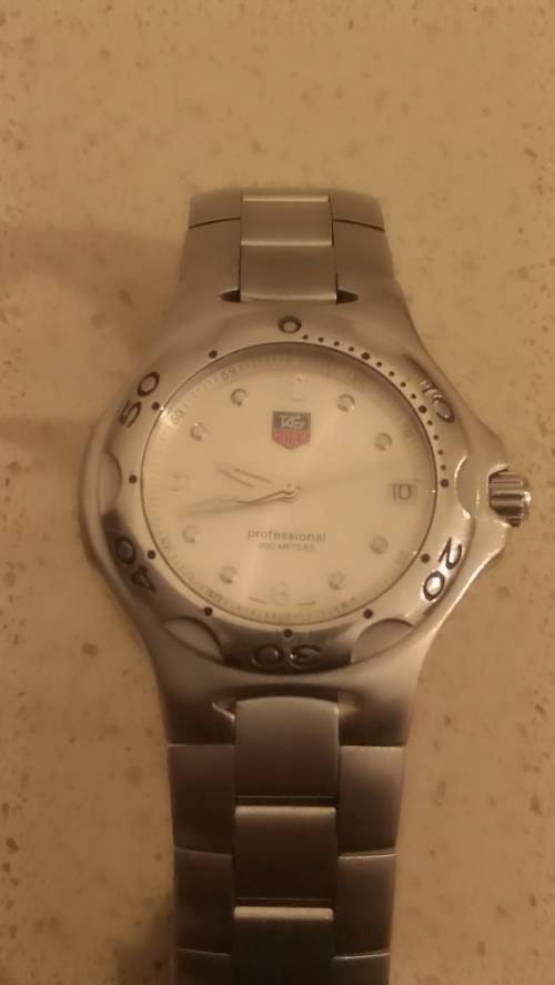 ### Swiss made with precision Tag Heuer Kirium Gents White/pearl Dial watch pre owned ###