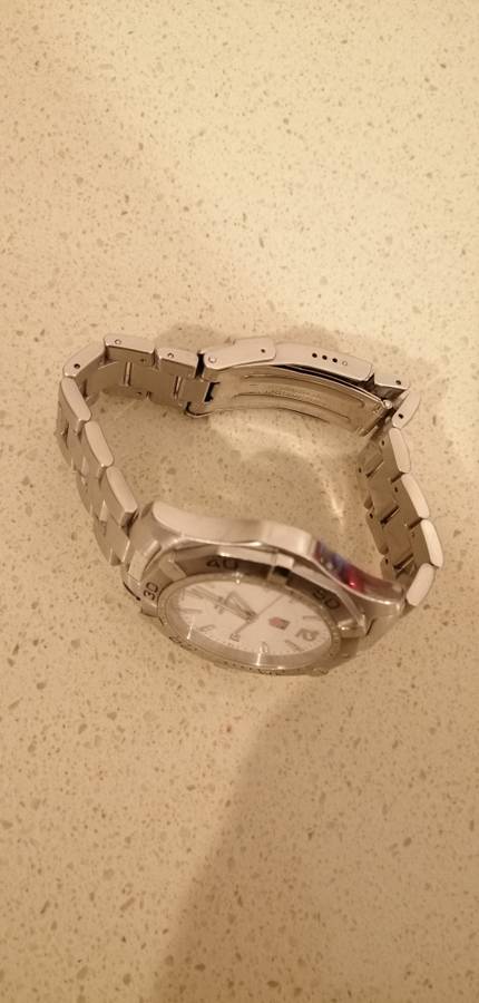 ### Reduced again - Tag Heuer Gents size Aquaracer watch preloved Model WAF1111 with extra links ###