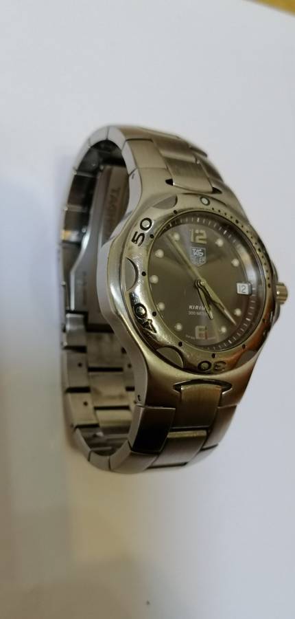 ### Tag Heuer - Kirium - Model WL111G-0 Grey Dial brushed steel Swiss made Gents watch pre owned ###