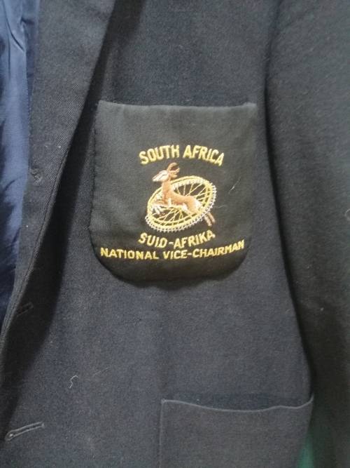 ### - R1 no reserve!! - 3 x sporting Blazers  and badges Springbok history memorabilia  ###