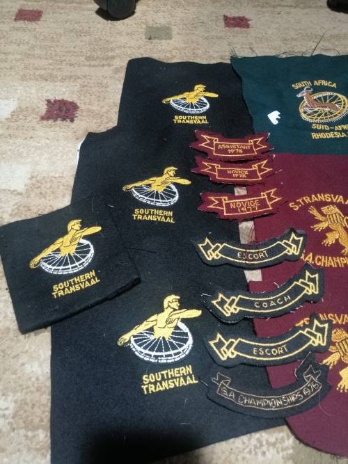 ### - R1 no reserve!! - 3 x sporting Blazers  and badges Springbok history memorabilia  ###