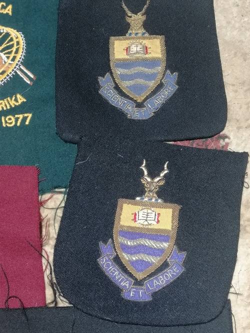 ### - R1 no reserve!! - 3 x sporting Blazers  and badges Springbok history memorabilia  ###