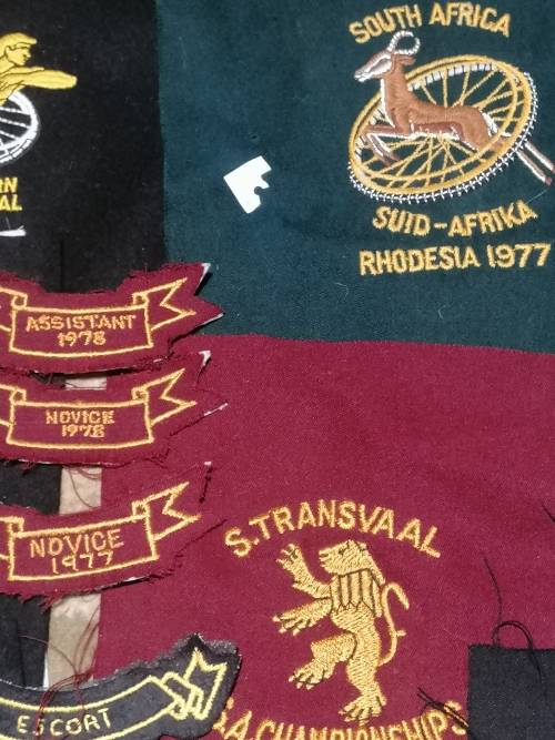 ### - R1 no reserve!! - 3 x sporting Blazers  and badges Springbok history memorabilia  ###