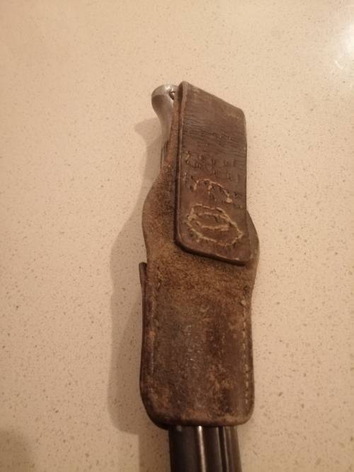 # Going, GoingG.... K98 P Weyersberg Bayonet inc Frog and Scabbard, though not for this bayonet #