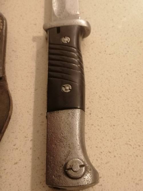 # Going, GoingG.... K98 P Weyersberg Bayonet inc Frog and Scabbard, though not for this bayonet #