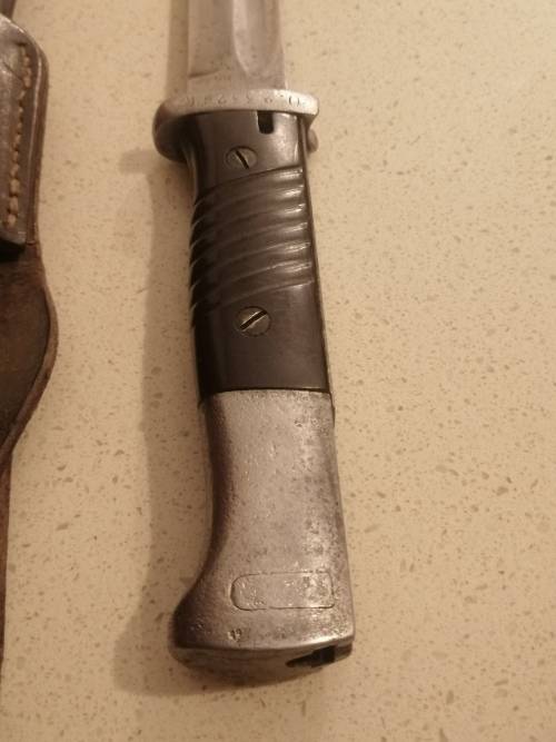 # Going, GoingG.... K98 P Weyersberg Bayonet inc Frog and Scabbard, though not for this bayonet #