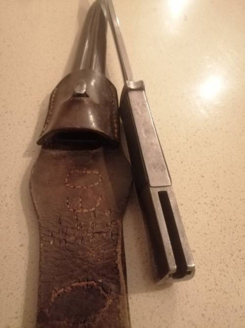 # Going, GoingG.... K98 P Weyersberg Bayonet inc Frog and Scabbard, though not for this bayonet #