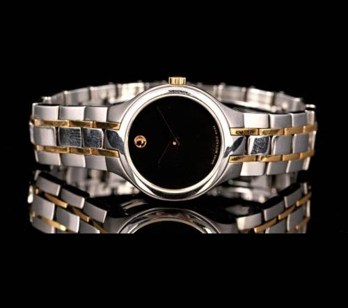 ### Swiss perfection Movado Ladies watch, box, pamphlets and 4 extra links, working 100% ###