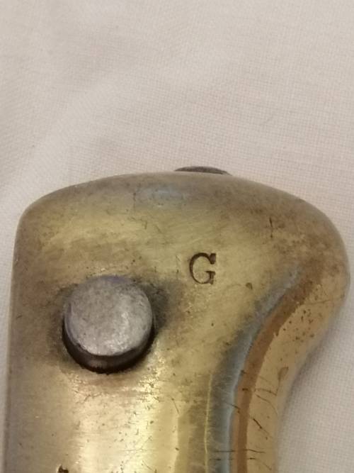 ### Reduced Yataghan Sword Bayonet without Scabbard in excellent condition, not much wear at all ###