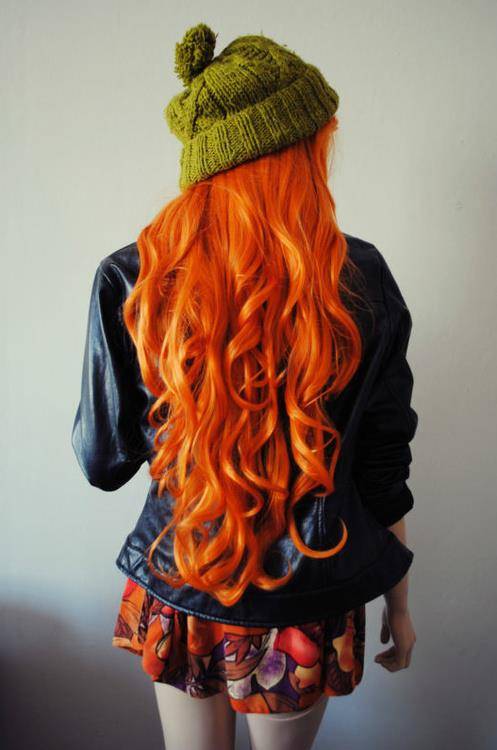 !!ORANGE NEON Skullour hair dye 100ml!!~!!