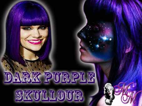 !!Dark PURPLE Skullour hair dye 100ml!!~!!
