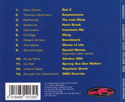 Eurobeat 2000 - Club Classics - Vol 1