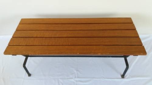 Wood Slat Coffee Table