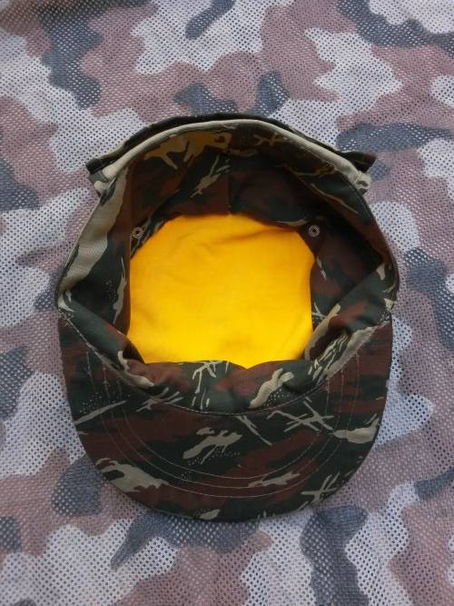REPRODUCTION: SWA Police camo cloth - flap-cap - SWAPOL COIN Koevoet camo (dayglo inside) - size 58