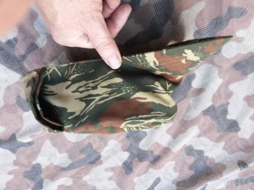 REPRODUCTION: SWA Police camo cloth - flap-cap - SWAPOL COIN Koevoet camo (dayglo inside) - size 58