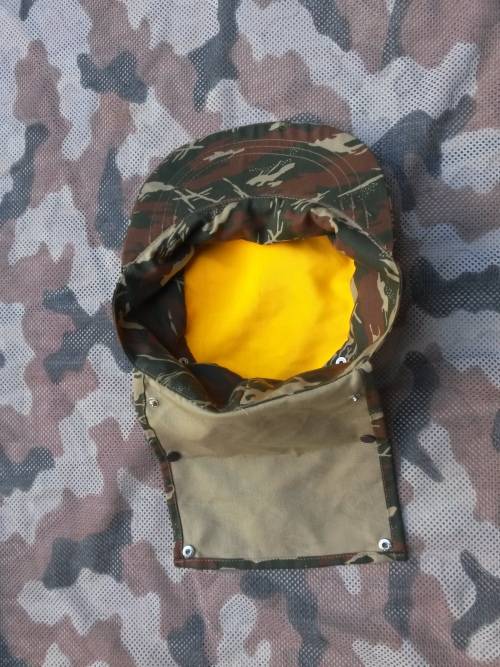 REPRODUCTION: SWA Police camo cloth - flap-cap - SWAPOL COIN Koevoet camo (dayglo inside) - size 58