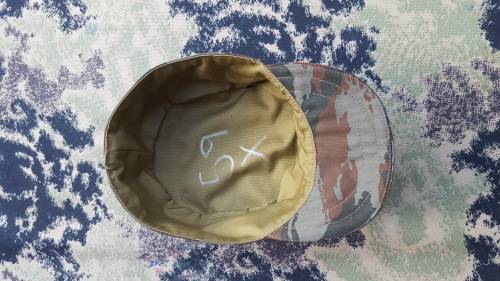 REPRO new-build FAPLA grey lizard (Recce copy camo cloth) patt Cuban style soft-brim cap - size 60