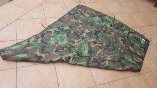 used US Army issue lightweight woodlands camo poncho liner - woobie - ideal for Southern Africa