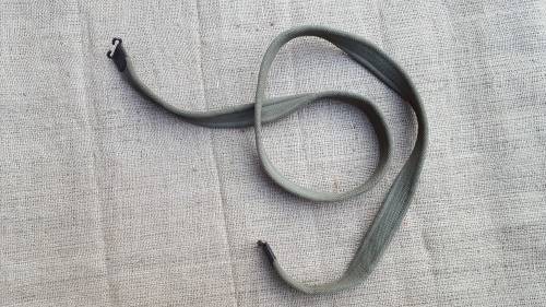 SADF era issued & used (R1 or FN FAL?) weapon belt with steel fittings (not brass as per .303 sling)
