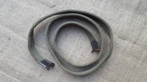 SADF era issued & used (R1 or FN FAL?) weapon belt with steel fittings (not brass as per .303 sling)