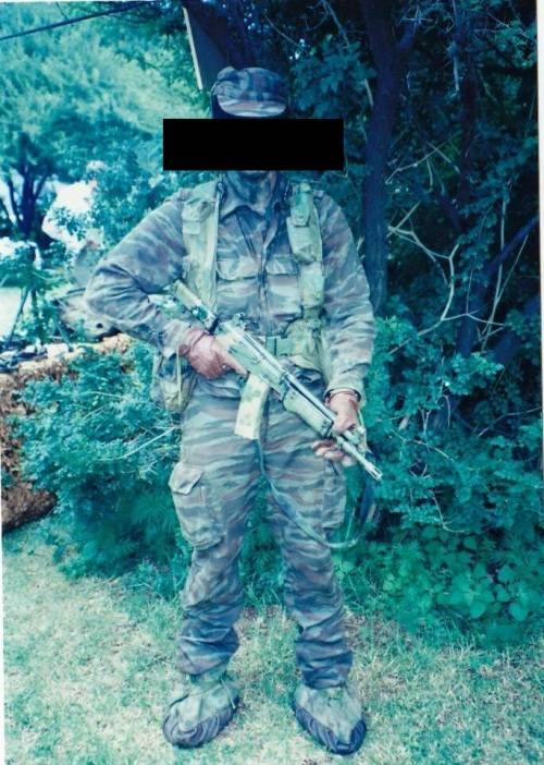 South African Special Forces Recce used patt 90 camo "elephant" pair over-shoes anti-tracking use