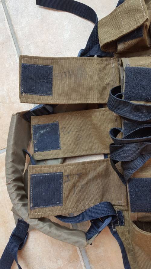 SADF era nutria patt 83 chest webbing - good used clean condition - no damage or holes