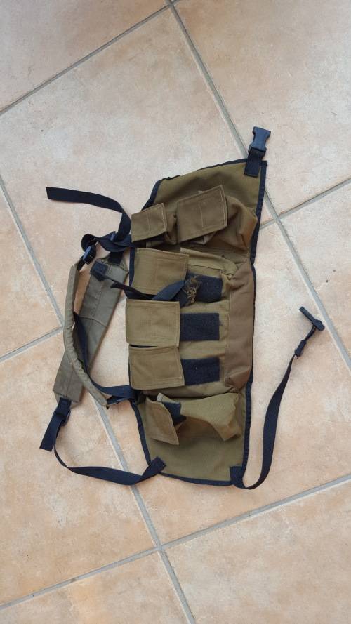 SADF era nutria patt 83 chest webbing - good used clean condition - no damage or holes