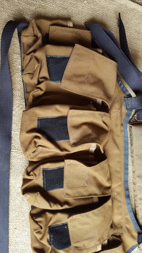 rare SWATF original R1/ G3 patt 3 type chest webbing in nutria & very good used condition no damage