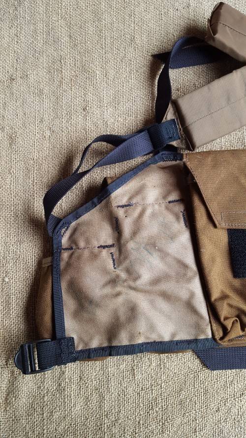 rare SWATF original R1/ G3 patt 3 type chest webbing in nutria & very good used condition no damage