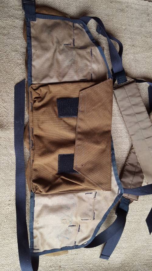 rare SWATF original R1/ G3 patt 3 type chest webbing in nutria & very good used condition no damage