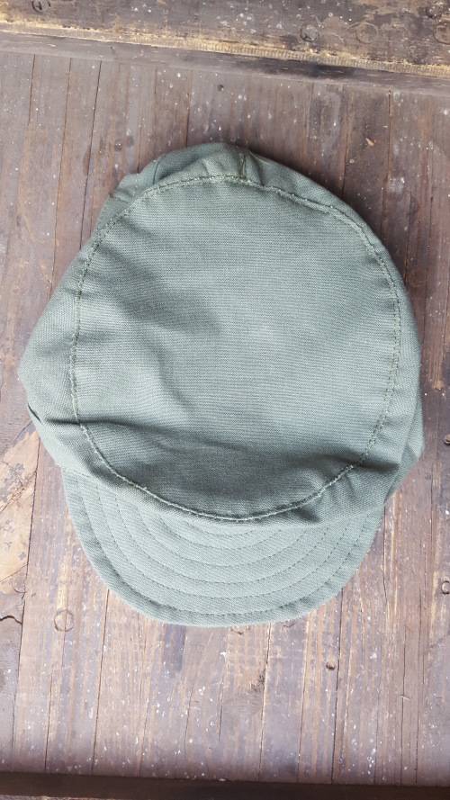 custom sewn REPRO olive green canvas cap - UNITA/ Terr/ Frelimo style (Freddy Greens) size 57/58/59