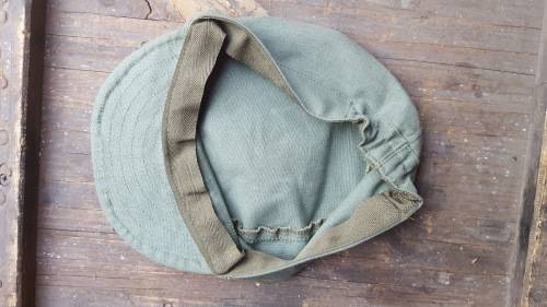 custom sewn REPRO olive green canvas cap - UNITA/ Terr/ Frelimo style (Freddy Greens) size 57/58/59