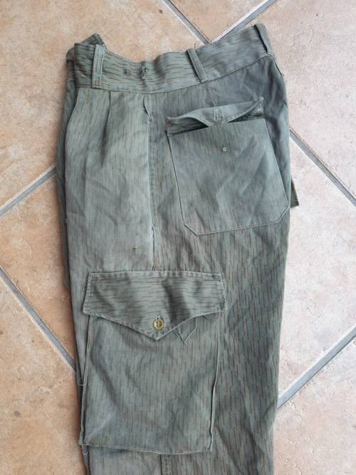 very rare org Moz tailored EG falling rain camo pair of trousers as used by FRELMO/FPLM size 34/36