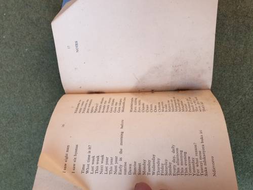 original Rhod era army issue small A6 size Shona Langauge soldier`s phrase book - some water damage
