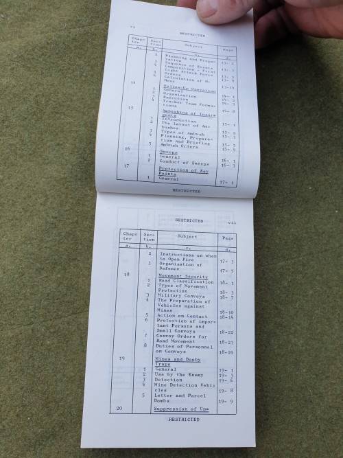 orginal SADF bushwar period/era COIN aide memoir A6 size pocket booklet in good clean condition