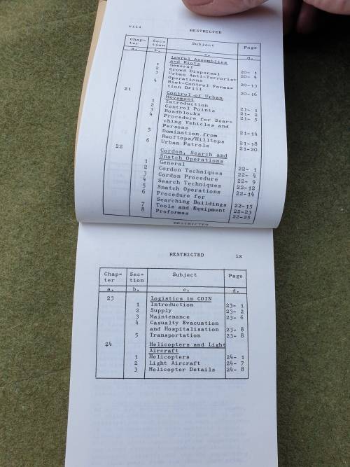orginal SADF bushwar period/era COIN aide memoir A6 size pocket booklet in good clean condition
