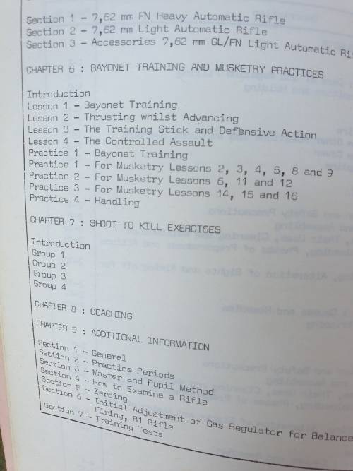 original bushwar era dated Jun 1979 SADF issue musketry training manual in good read/ used condition